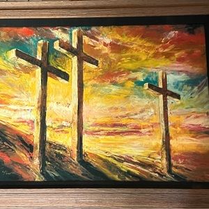 Three Crosses Painting